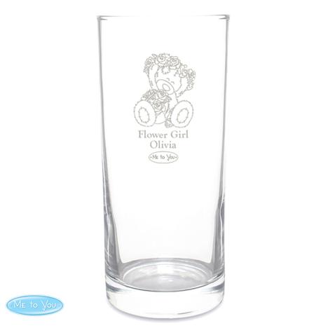Personalised Me to You Engraved Wedding Girl Hi Ball Glass £11.99